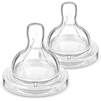 Los mejores  - Philips Avent SCF632-27 - Tetina de silicona anti-cólicos Clásica de flujo lento con 2 agujeros- 1m+- Multicolor